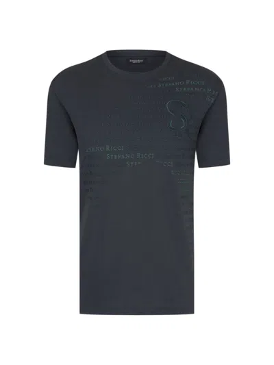 Stefano Ricci Men's T-shirt With Cotton Blend In Green
