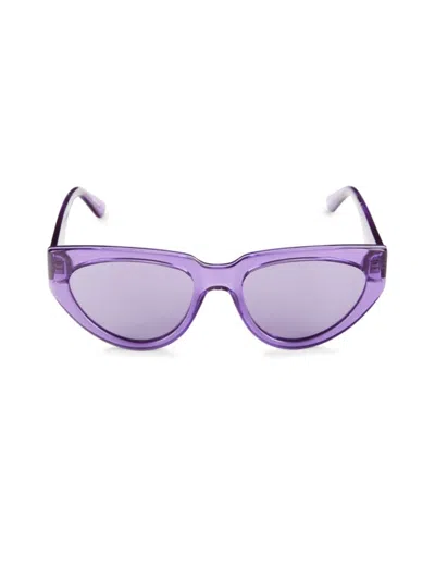 Karl Lagerfeld Women's 54mm Cat Eye Sunglasses In Lilac