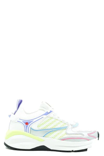 Dsquared2 'dash' Multicolor Low Top Sneakers With 1964 Logo In Techno Fabric Woman