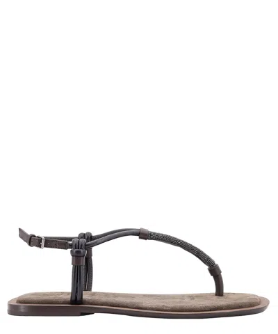 Brunello Cucinelli Sandals In Brown