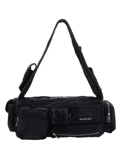 Balenciaga Superbusy Handbag In Black