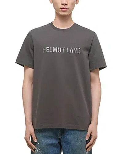 Helmut Lang Men's Logo Oversized Short-sleeve T-shirt In Graphite