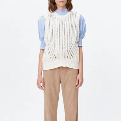 Munthe Twin Knit Sweater In Nature In White