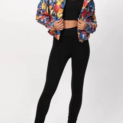Beach Riot Erica Jacket In Buttercup Floral In Black