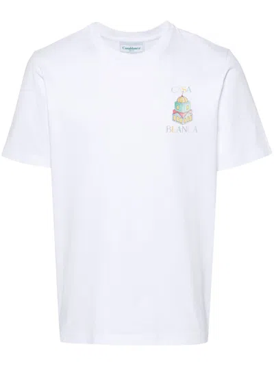 Casablanca Objets En Vrac Organic Cotton T-shirt In White