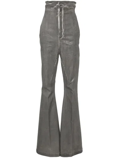 Rick Owens Grey Dirt Bolan Jeans In Grey
