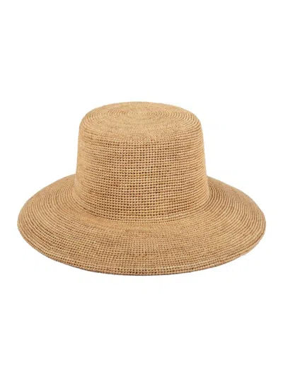 Lack Of Color Women's Wide-brimmed Raffia Straw Bucket Hat In Natural