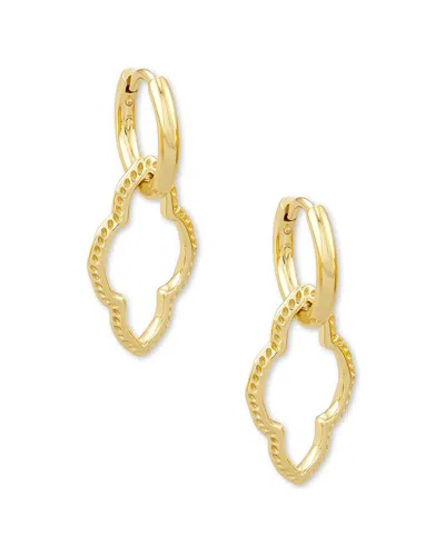 Kendra Scott Abbie 14k Plated Huggie Earrings In Gold