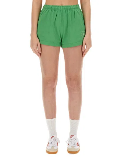 Sporty And Rich Sporty & Rich Short With Logo In Green