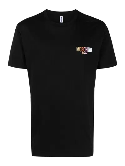 Moschino T-shirt With Logo In Negro