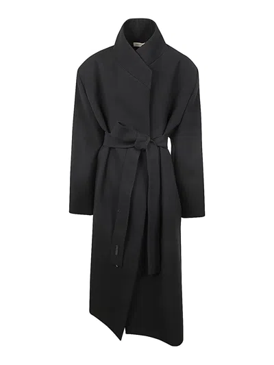 Fear Of God Stand Collar Relaxed Overcoat Clothing In Negro