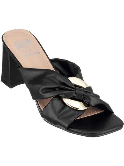 Gc Shoes Women's Zane Heeled Slide Sandals In Black
