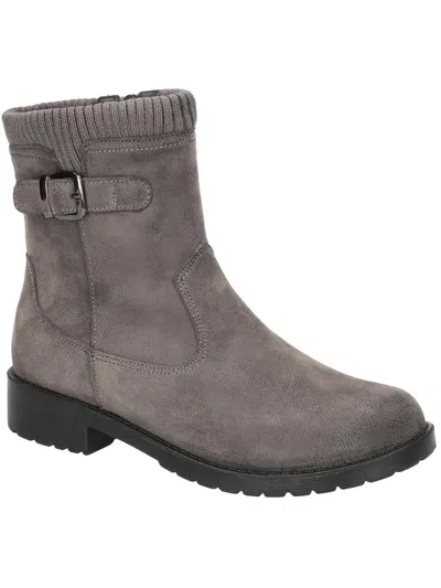 Easy Street Sunisa Womens Lightweight Booties Ankle Boots In Gray