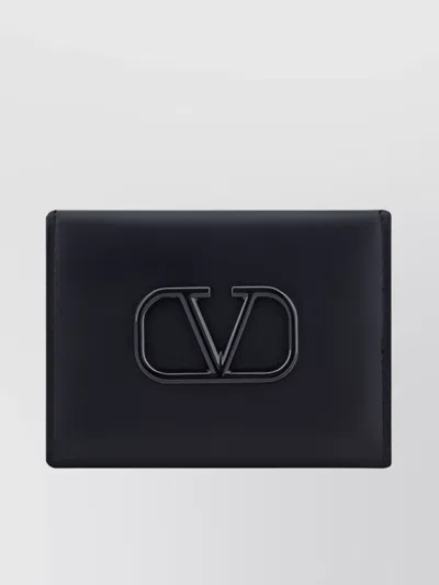Valentino Garavani Vlogo Wallet In Black