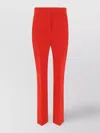 Ferragamo Pressed-crease Tailored Trousers In Red