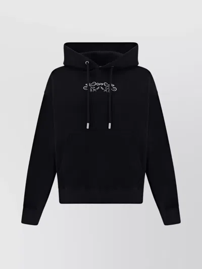 Off-white Hoodie In Black White