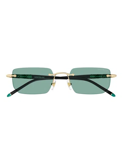 Montblanc Rectangular Frame Sunglasses In Multi