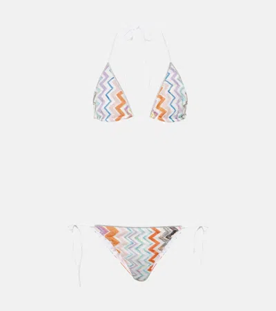 Missoni Zigzag Lurex Bikini In Multicoloured