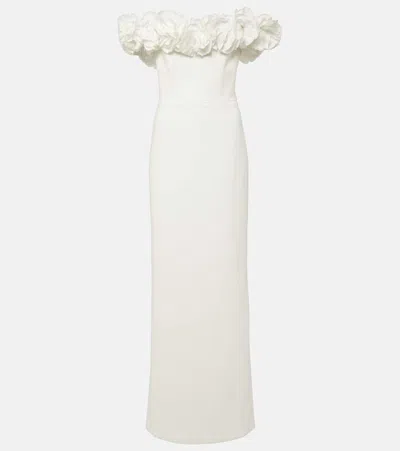 Rebecca Vallance Tessa Ruffled Gown In White