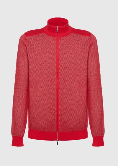 Malo Bomber In Cotone In Red