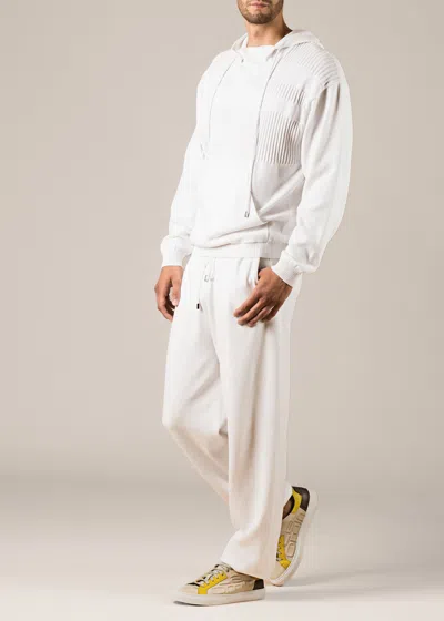 Malo Pantalone In Cotone In White