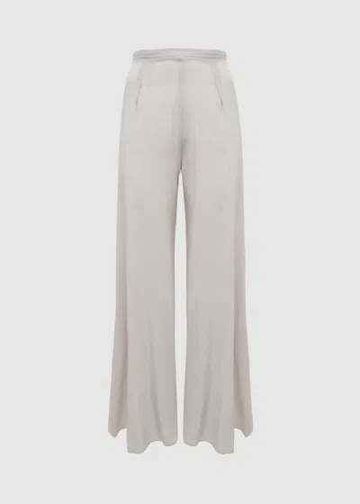 Malo Pantalone In Seta In White