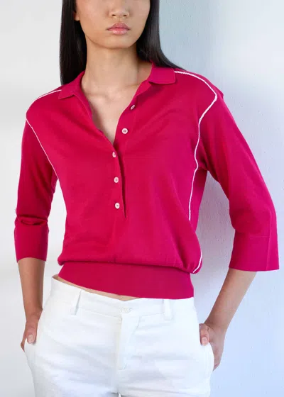 Malo Polo In Cotone In Pink