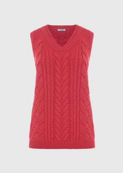 Malo Gilet In Cotone In Red