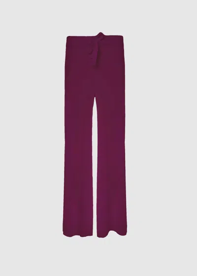Malo Pantalone In Cotone In Purple