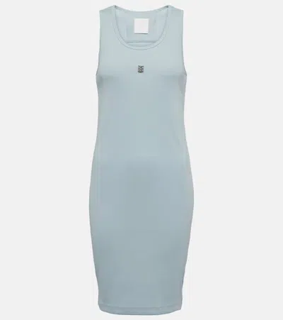 Givenchy 4g Rib Tank Dress In Sky Blue