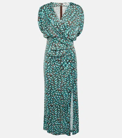 Diane Von Furstenberg Williams Printed Jersey Midi Dress In Multi