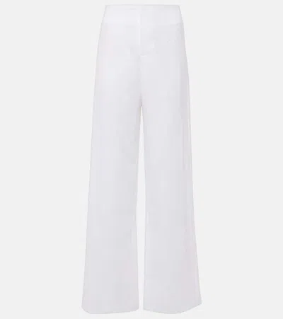 Faithfull The Brand Isotta High-rise Linen Straight Pants In White