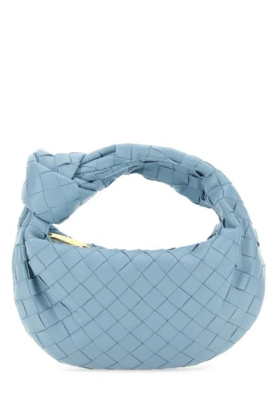 Bottega Veneta Mini Jodie Leather Handbag In Blue