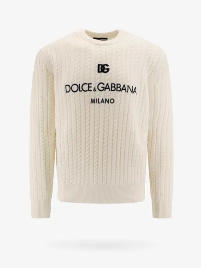 Dolce & Gabbana Man Sweater Man White Knitwear