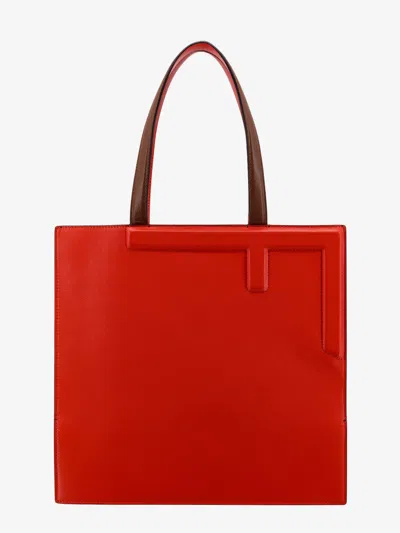 Fendi Woman  Flip Medium Woman Red Shoulder Bags