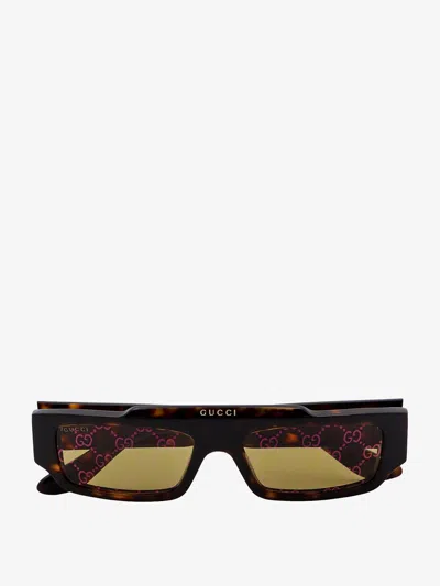 Gucci Man Sunglasses Man Brown Sunglasses