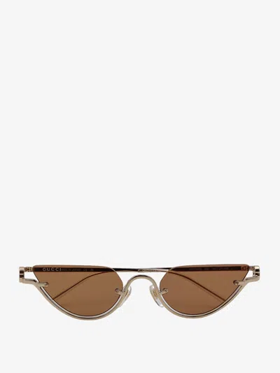 Gucci Woman Sunglasses Woman Gold Sunglasses