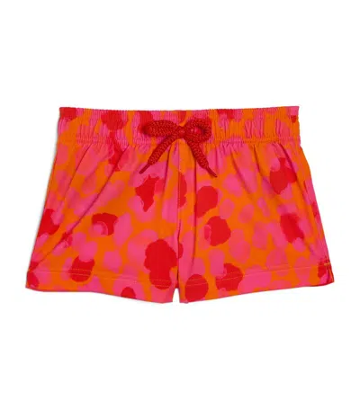 Vilebrequin Kids' Printed Swim Shorts (2-14 Years) In Pink