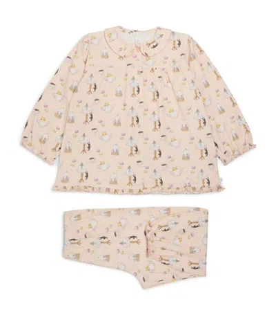 Marie-chantal Kids' Kitten Tea Party Pyjama Set (2-10 Years) In Pink