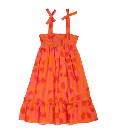Vilebrequin Kids' Organic Cotton Printed Dress (2-14 Years) In Pink