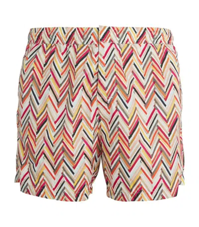 Missoni Zigzag Swim Shorts In Multicolour