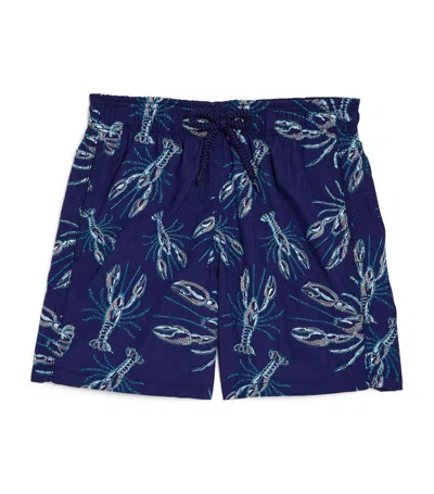 Vilebrequin Kids' Embroidered Lobster Swim Shorts (2-14 Years) In Navy