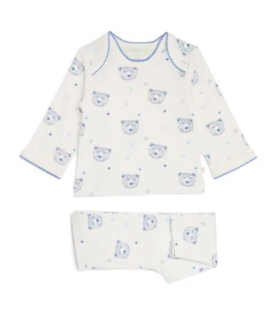 Marie-chantal Kids' Organic Cotton Bear Pyjama Set (3-24 Months) In Multi