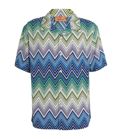 Missoni Zigzag Short-sleeved Shirt In Multi