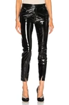 ZEYNEP ARCAY PATENT LEATHER PANTS WITH ANKLE SLITS,ZEYF-WP1