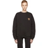 YEEZY YEEZY BLACK CREST LOGO CREWNECK SWEATSHIRT,KW5U2014