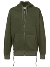 FAITH CONNEXION zipped hooded sweatshirt,X3337J00011