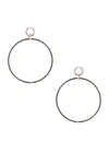 Spinelli Kilcollin Altraire Noir Hoop Earrings In Black Rhodium Plated Silver