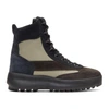 YEEZY YEEZY BLACK AND BEIGE MILITARY BOOTS,KW4005.131