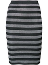 ALEXANDER WANG Lurex Striped Knit Pencil Skirt,1K375064Y3